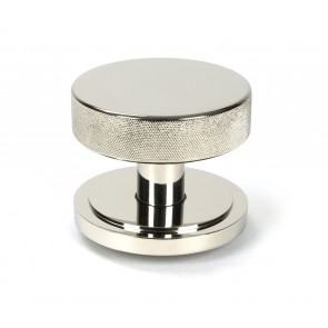 Brompton Centre Door Knob (Art Deco) - Polished Nickel