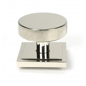 Brompton Centre Door Knob (Square) - Polished Nickel