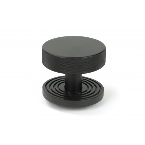 Brompton Centre Door Knob (Beehive) - Aged Bronze