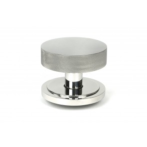 Brompton Centre Door Knob (Art Deco) - Polished Marine SS (316)