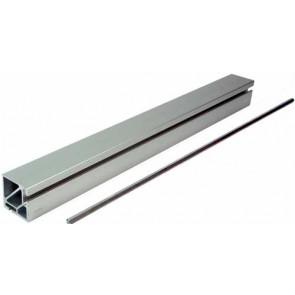 Height adjustable system wall bar profile and spindle