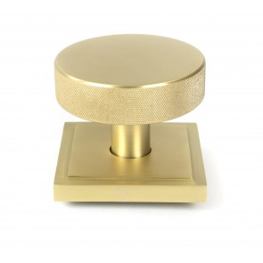 Brompton Centre Door Knob (Square) - Satin Brass