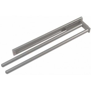 Towel Holder 2-arm Alum. 450mm