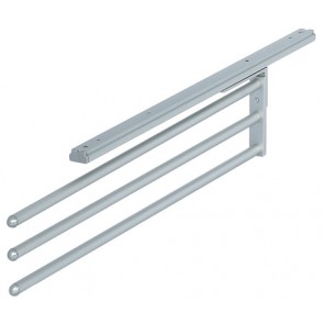 Towel Rail 3 Arms Silver Anodized