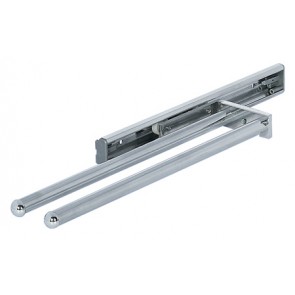 Towel Rail 2 Rail Silver Anodized