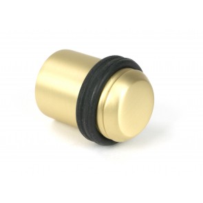 Floor Mounted Door Stop - Satin Brass