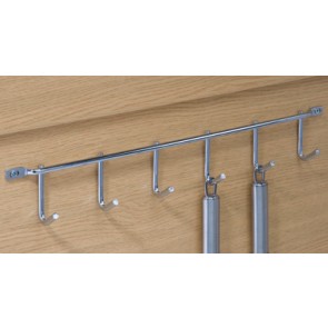 6 Hook Rack Chrome 400mm