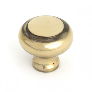 Regency Cabinet Knob - Aged Brass - Various Sizes