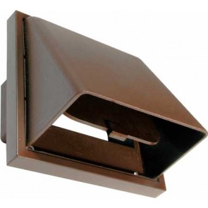 Cowled wall vent with rectangular spigot, system 4a