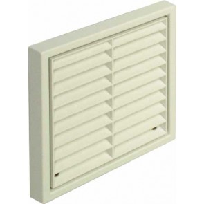 Fixed louvre grille, with rectangular spigot, system 4a