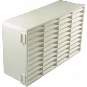 Slimline airbrick wall outlet, system 6a