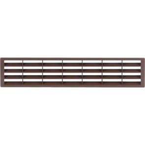 Ventilation grill, 400 x 83 mm, for recess mounting