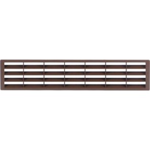 Ventilation grill, 400 x 83 mm, for recess mounting