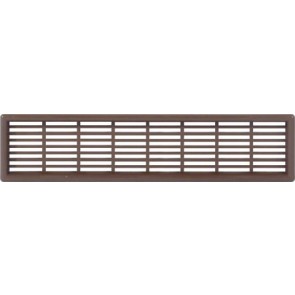 Ventilation grill, 227 x 68 mm, for recess mounting