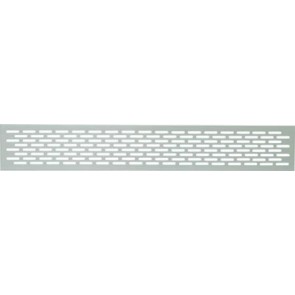 Ventilation grill,  250 x  60 mm, for recess mounting