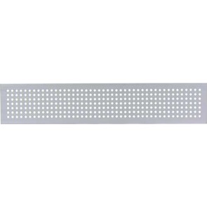 Ventilation grill, 500-2000 x 100 mm, with round holes - Various Sizes