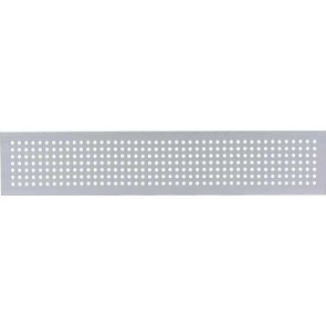 Ventilation grill, 500-2000 x 100 mm, with round holes - Various Sizes