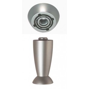 CHROME DECORATIVE LEG SILVER 100mm