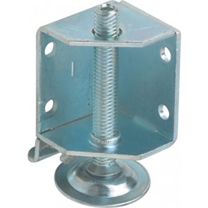 Plinth adjuster with bracket