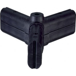 Y Connector 90 Deg Pl Black