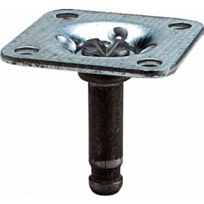 Pin With Mounting Plate Galv