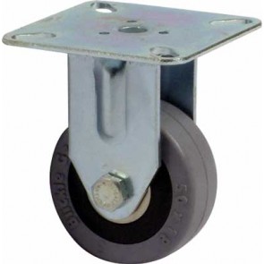 Fixed castor, plate fixing, approx  40/60 kg, ø 50/75 mm