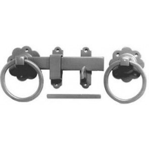 6" Plain Ring Gate Latch - BZP