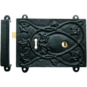 Kirkpatrick - Rim Lock Set (RLC451) 6 1/4" x 4 1/2" - Black