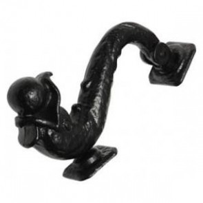 Kirkpatrick - 8" Dolphin Door Knocker 571 - Black