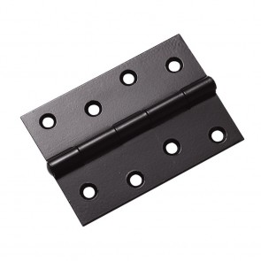 4" Fixed Pin Hinge - Black (PR)
