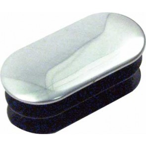 Wardrobe End Cap (Oval) - Chrome (pr)