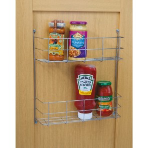 Two Tier Spice Rack 380mm cc x 95mm (D) x 410mm (H)