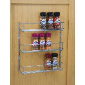 Three Tier Spice Rack 400mm cc x 55mm (D) x 316mm (H)