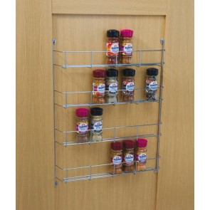 Four Tier Spice Rack 395mm cc x 55mm (D) x 500mm (H)