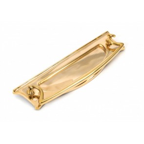 Art Deco Letter Plate - Polished Brass 