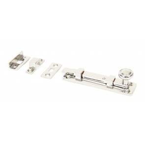 Universal Straight Door Bolts - Polished Nickel - Various Sizes