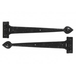 Antique Cast T Hinge - Black