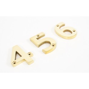 Numerals 0 To 9 - Brass