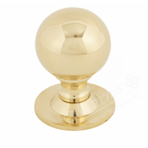 Ball Cabinet Knobs - Polished Brass