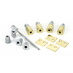 Secure Stops (Pack of 4) - Polished Brass 
