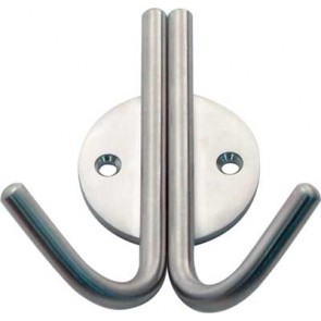 Coat Hook 77x99mm Sat St St