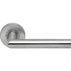 Tessa Shaped Lever Handle On Rose