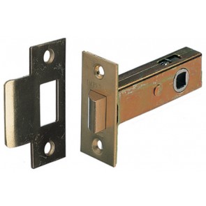 Tubular mortice latch, heavy duty, 100 mm backset, 123 mm case size