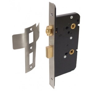 Roller bolt bathroom lock, 72 mm lock centres