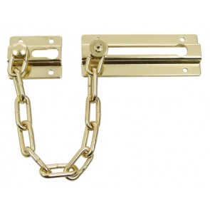 Security door slide chain