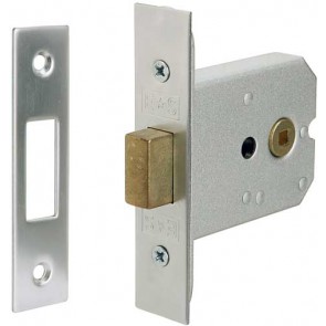 Mortice box deadbolt, 44 mm backset, 65 mm case size