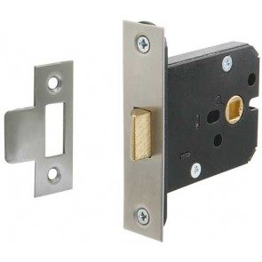 Mortice box latch, 57 mm backset, 76 mm case size