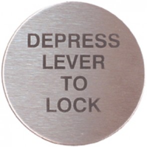 Plastic Sign Lift Lever To Lock Self Adh