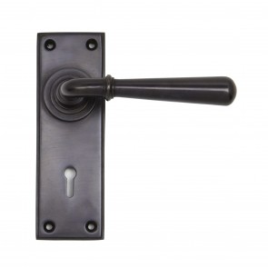 Newbury Lever Handles - Aged Bronze