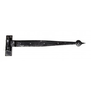 Black 24" Hook & Band Hinge - Cranked (pair)